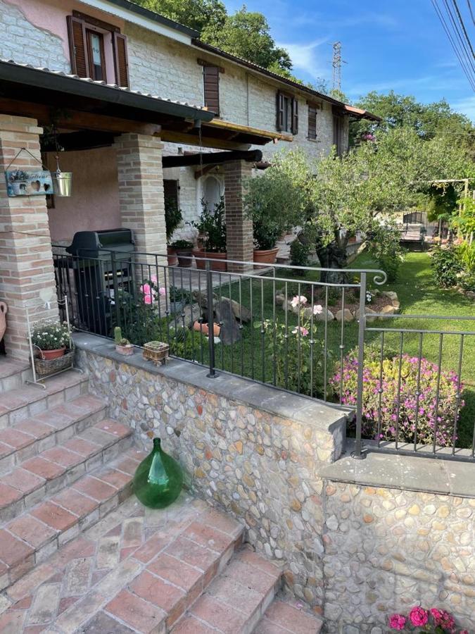 B&B Il Poggetto Serra SantʼAbbondio Exteriör bild