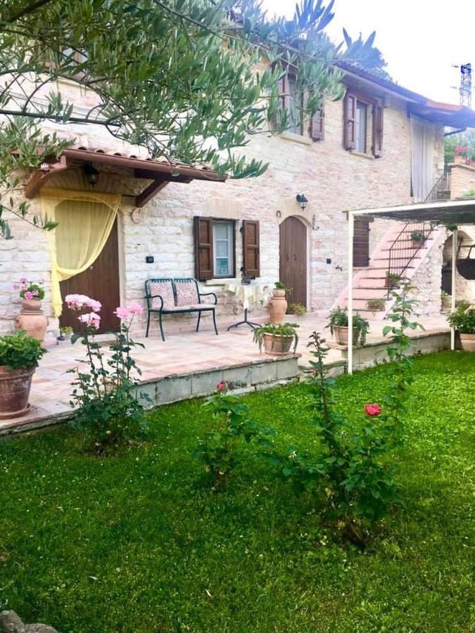B&B Il Poggetto Serra SantʼAbbondio Exteriör bild